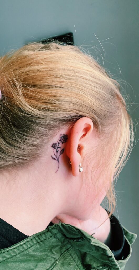 Behind The Ear Tattoo 116