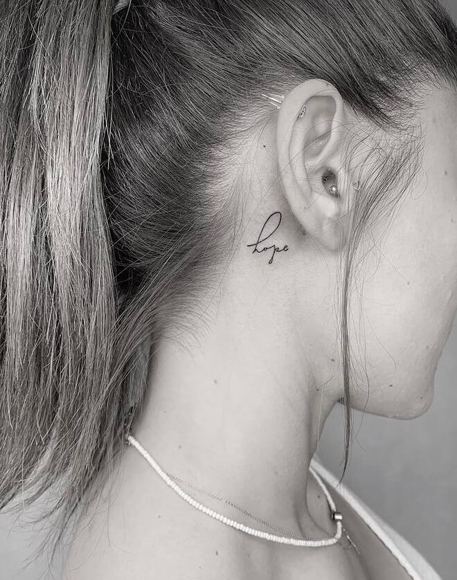 Behind The Ear Tattoo 23