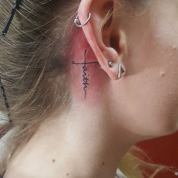 Behind The Ear Tattoo 35