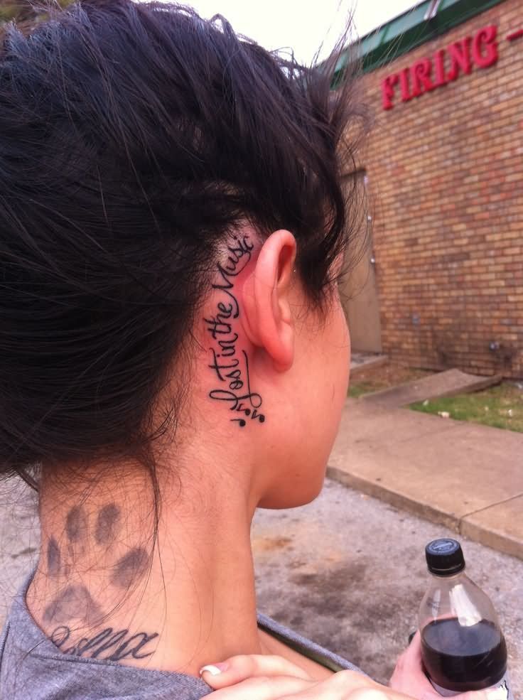 Behind The Ear Tattoo 39