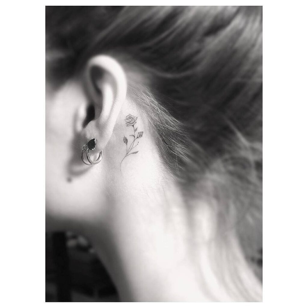 Behind The Ear Tattoo 4