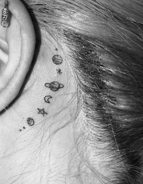 Behind The Ear Tattoo 52
