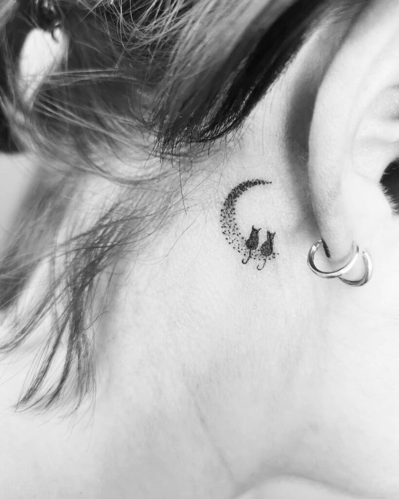 Behind The Ear Tattoo 66