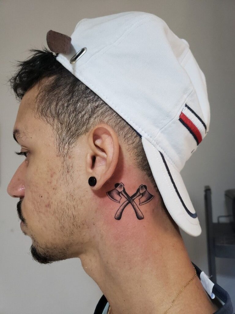 Behind The Ear Tattoo 76