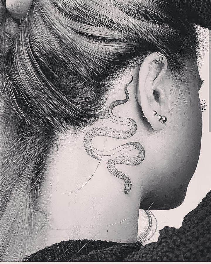 Behind The Ear Tattoo 95