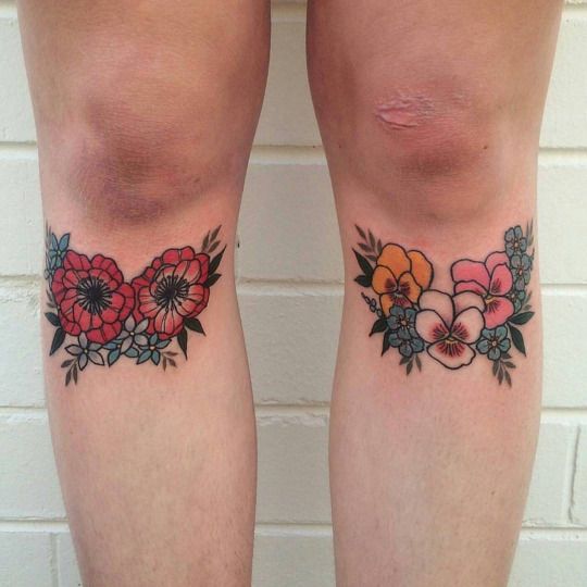 Knee Tattoos 1