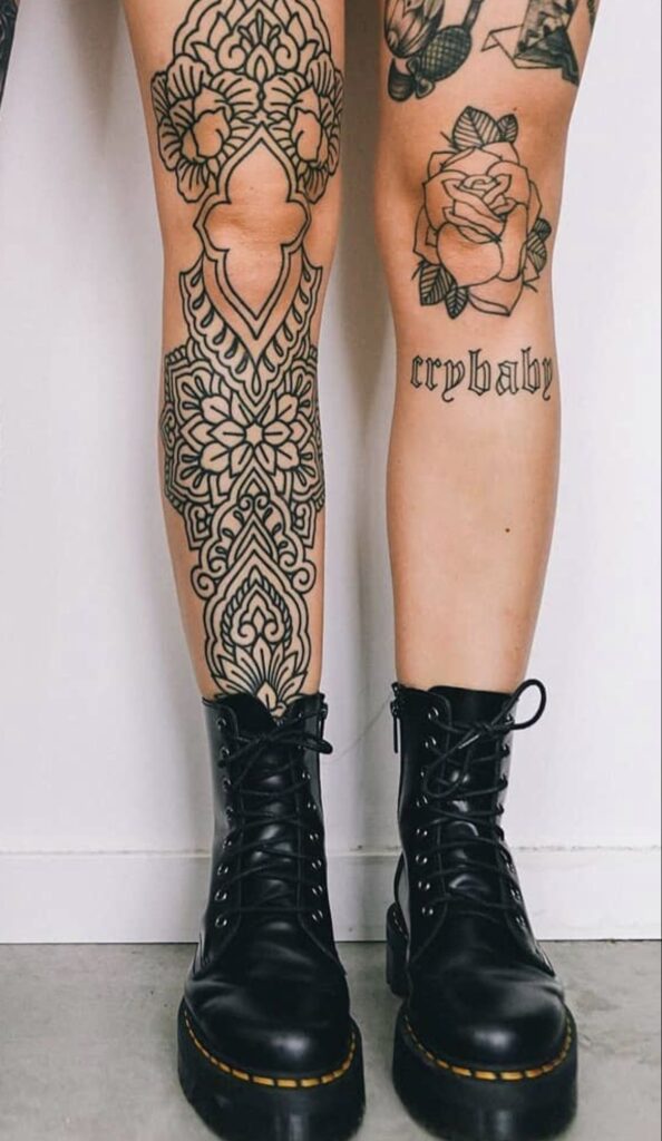 Knee Tattoos 14