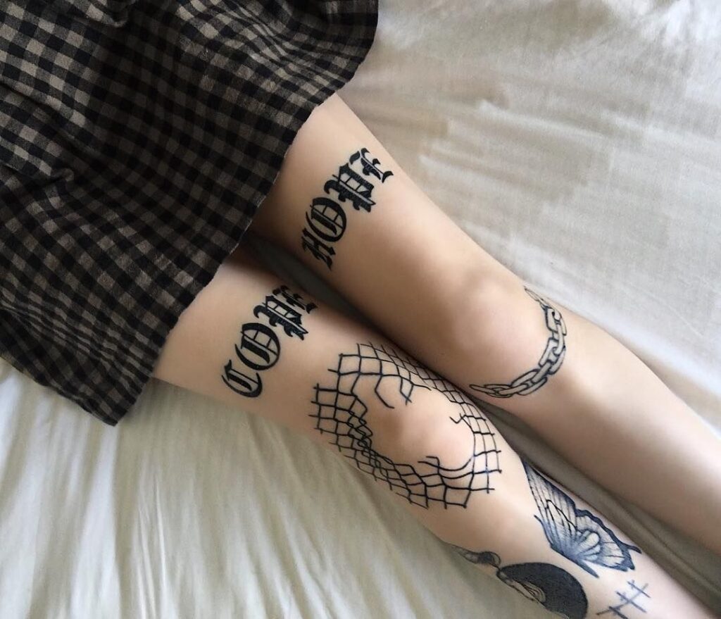 Knee Tattoos 158