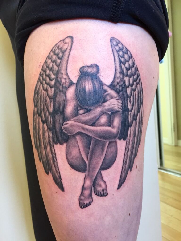 Guardian Angel Tattoos 13