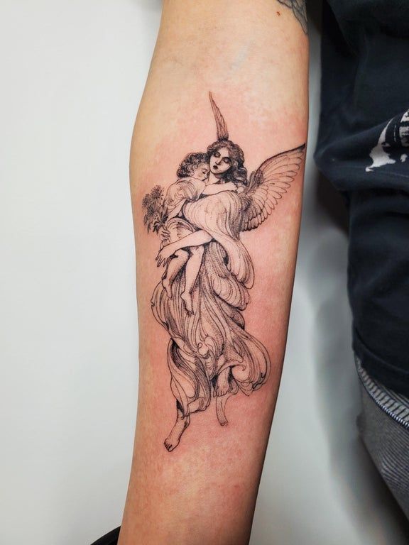Guardian Angel Tattoos 31