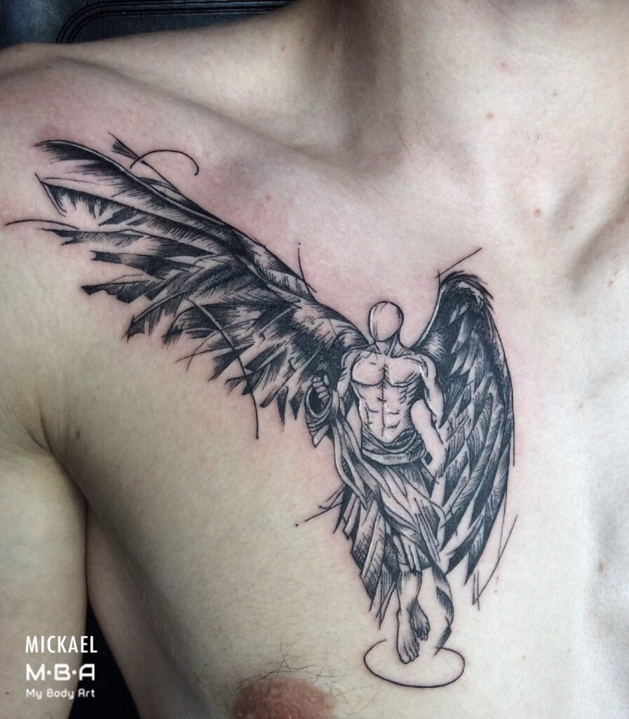 Guardian Angel Tattoos 51