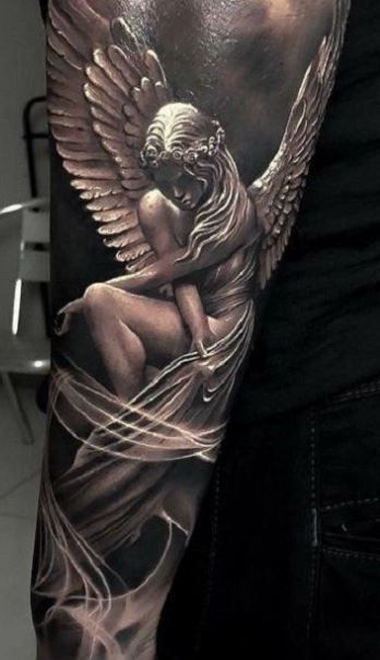 Guardian Angel Tattoos 52