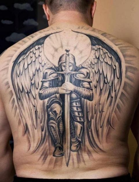 Guardian Angel Tattoos 62