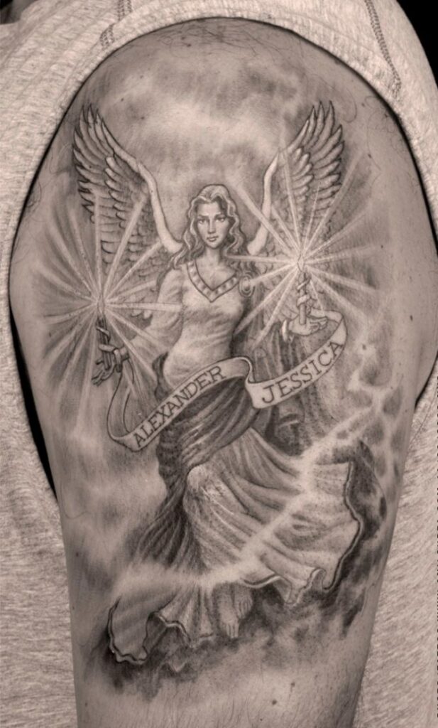 Guardian Angel Tattoos 78