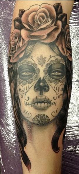 Santa Muerte Tattoos 35
