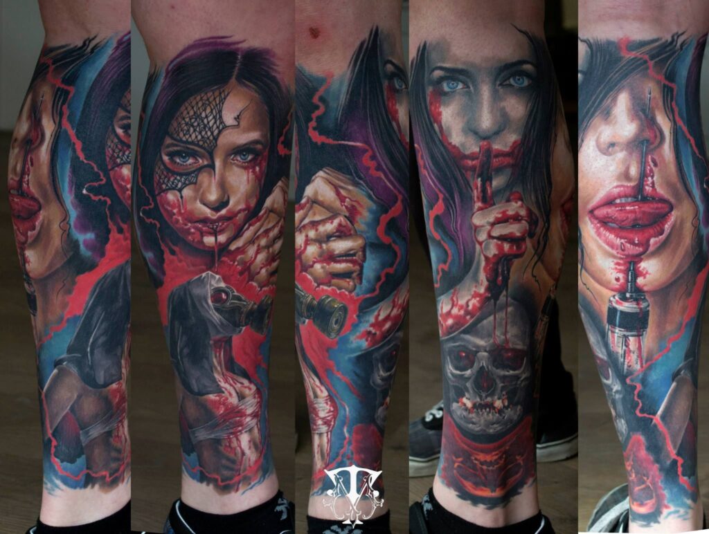 Santa Muerte Tattoos 48