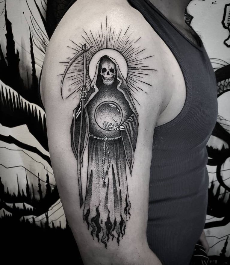 Santa Muerte Tattoos 53