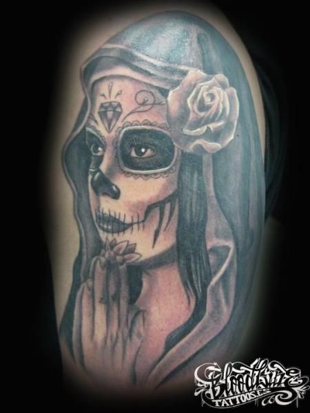 Santa Muerte Tattoos 85